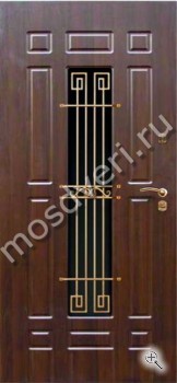 Входная железная дверь МДФ с элементами ковки - купить от производителя Мосдвери Входная железная дверь МДФ с элементами ковки