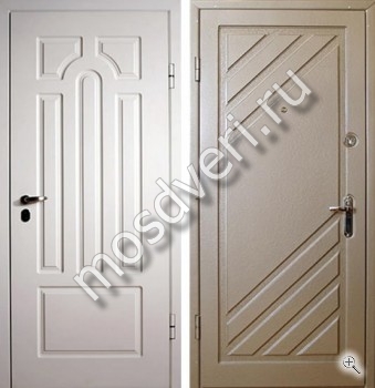 Стальная дверь в квартиру с отделкой светлым МДФ - купить от производителя Мосдвери Стальная дверь в квартиру с отделкой светлым МДФ